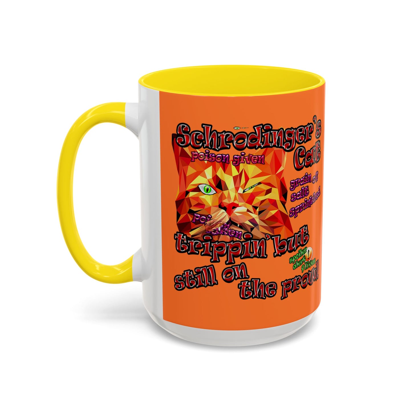 schrodinger's cat - Accent Mug (crusta)