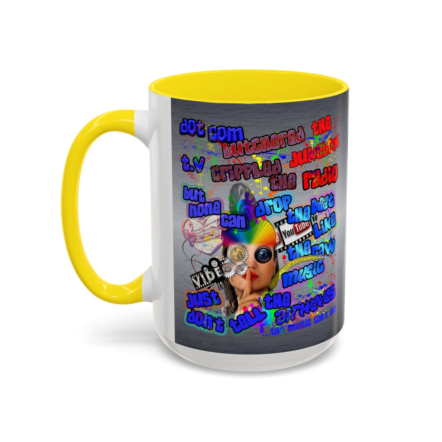 drop the beat - Accent Mug (brushed nickel)