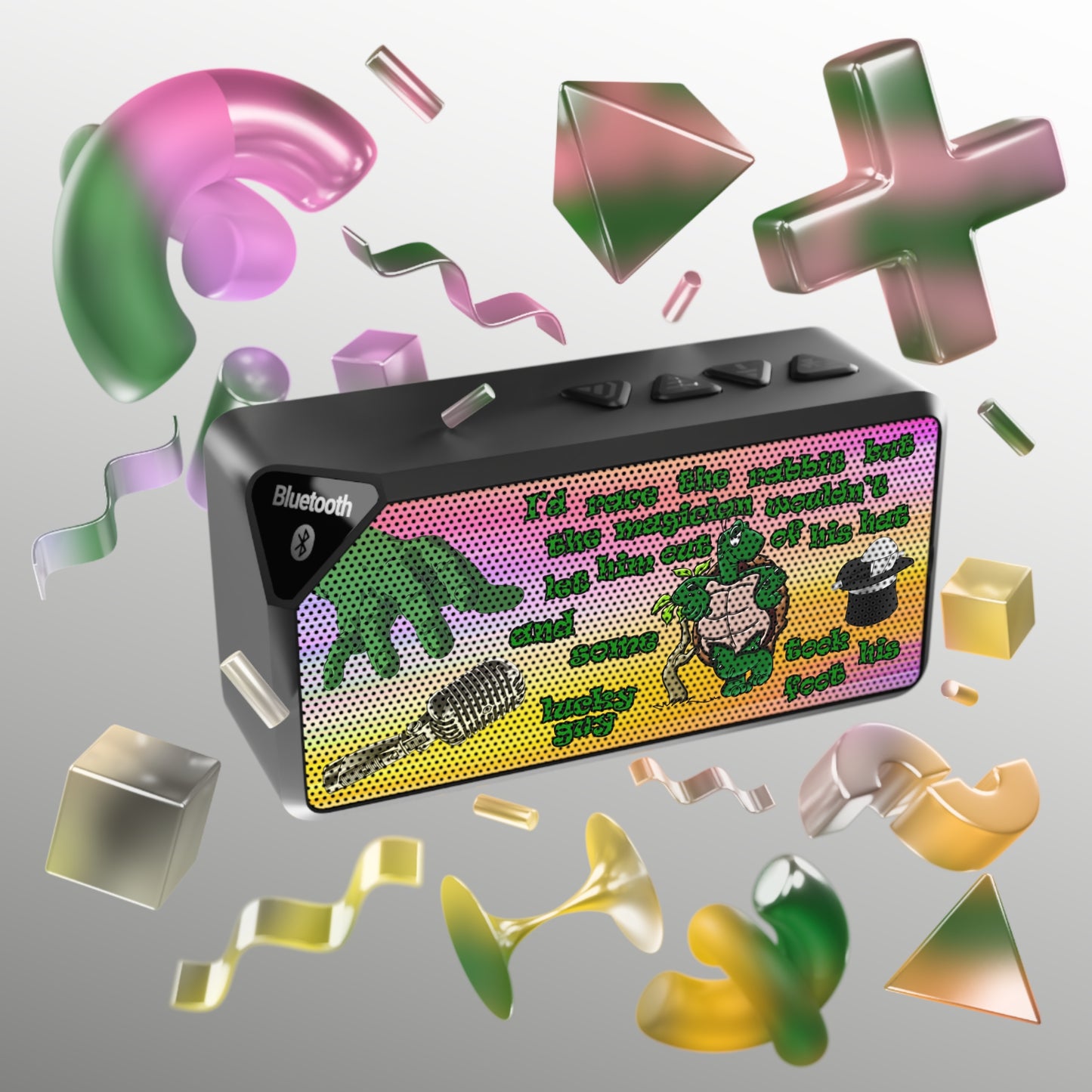 turtle race - Jabba Bluetooth Speaker (color blur)