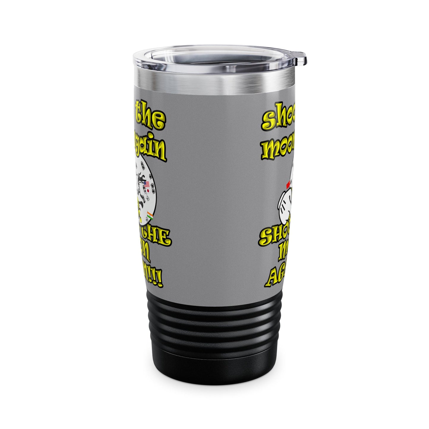 shoot the moon again - Ringneck Tumbler, 20oz (grey)