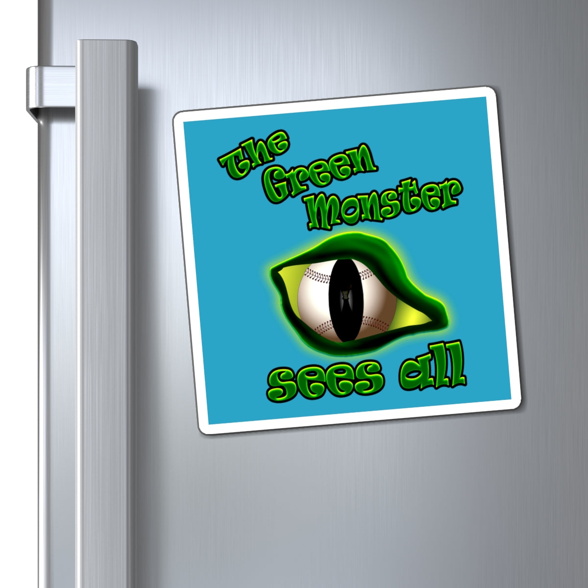green monster - Magnets - (turquoise)