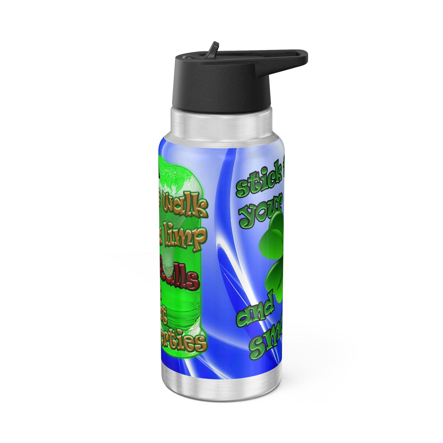 celtics logo - Gator Tumbler, 32oz (blue-white wave)