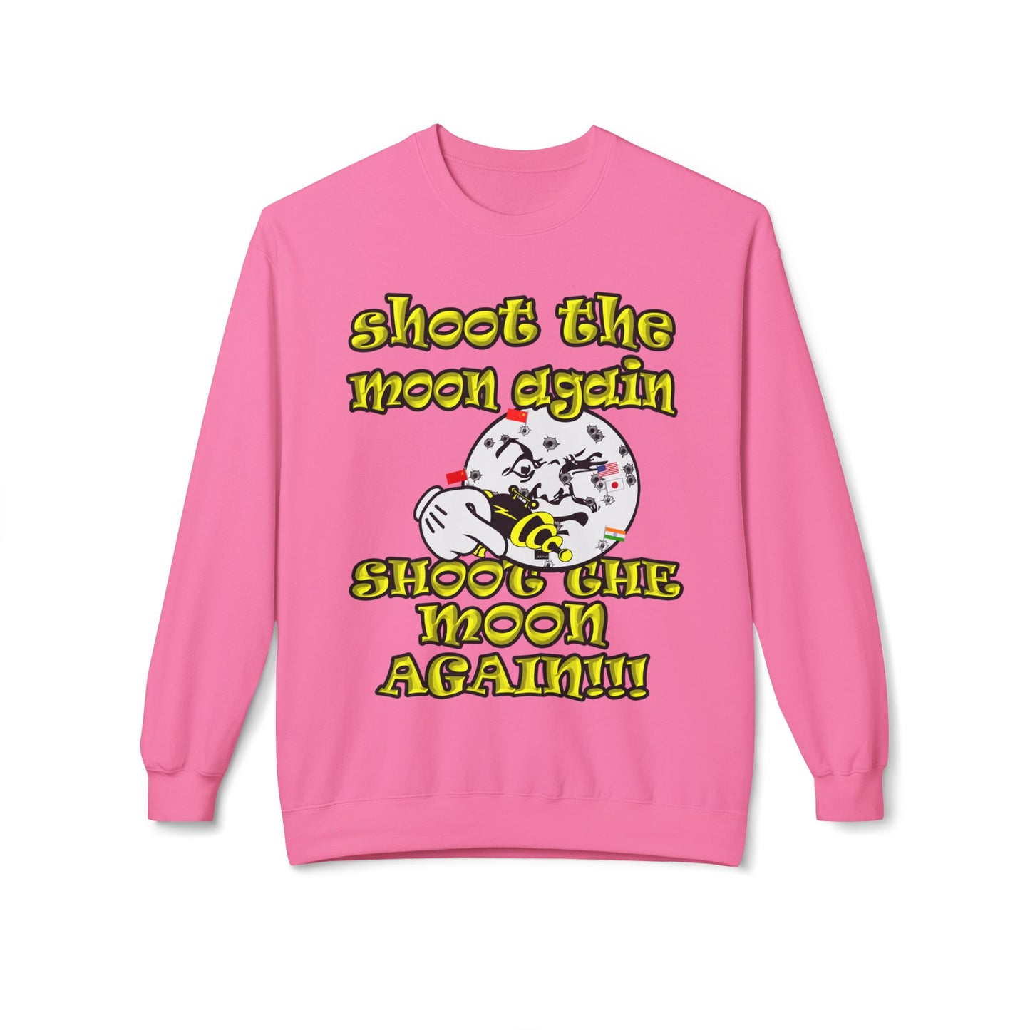 shoot the moon again - Unisex Midweight Softstyle Fleece Crewneck Sweatshirt