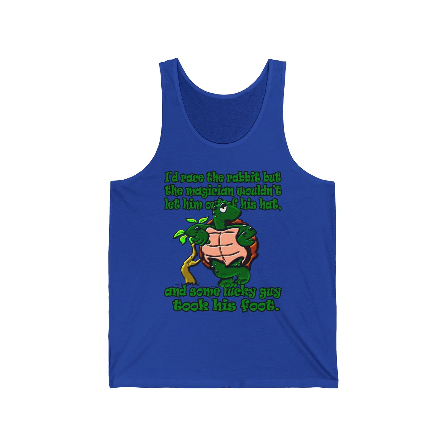 turtle race - Unisex Jersey Tank