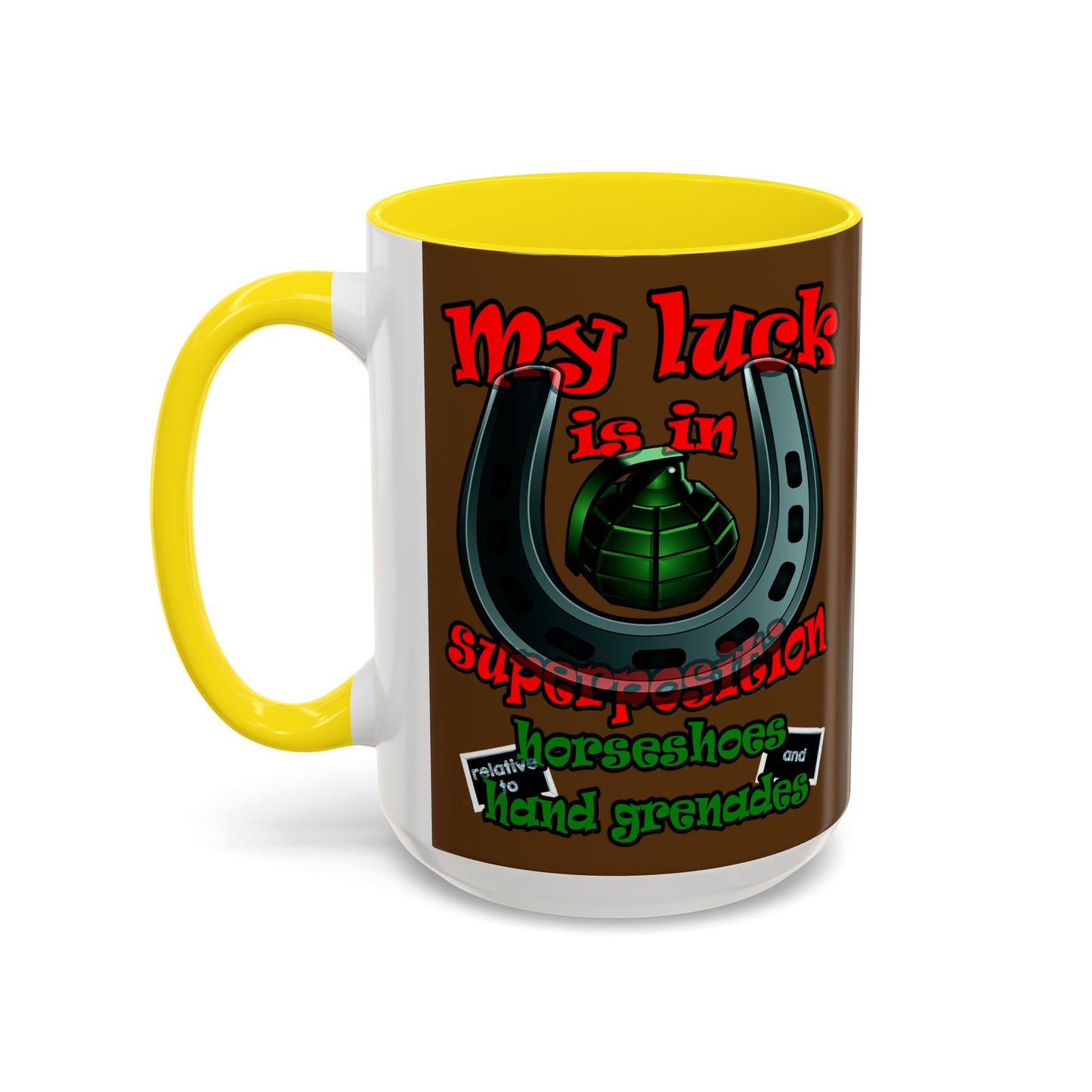 my luck - Accent Mug (brown)