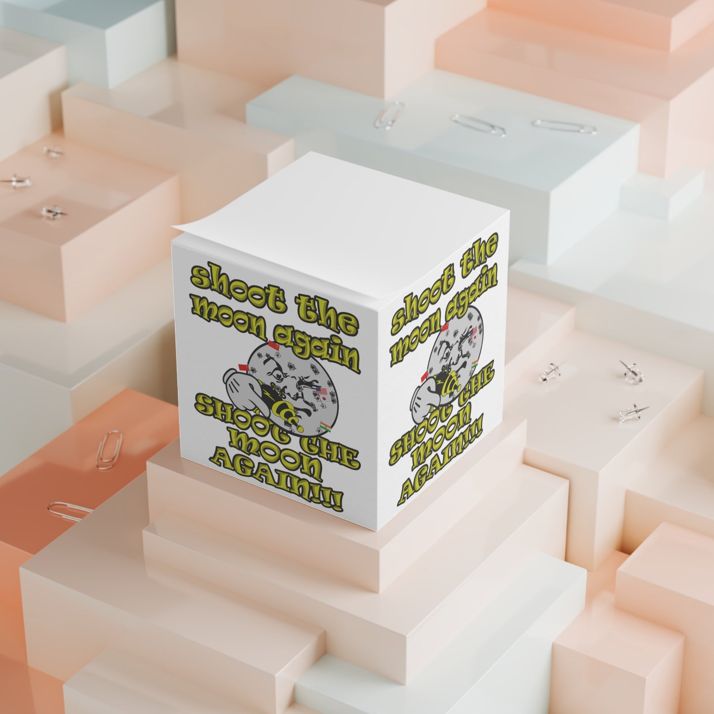 shoot the moon again - note cube (white)