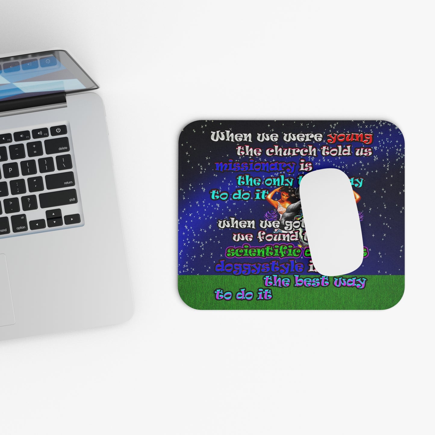 doggystyle - Mouse Pad (Rectangle) ('snoops' background)