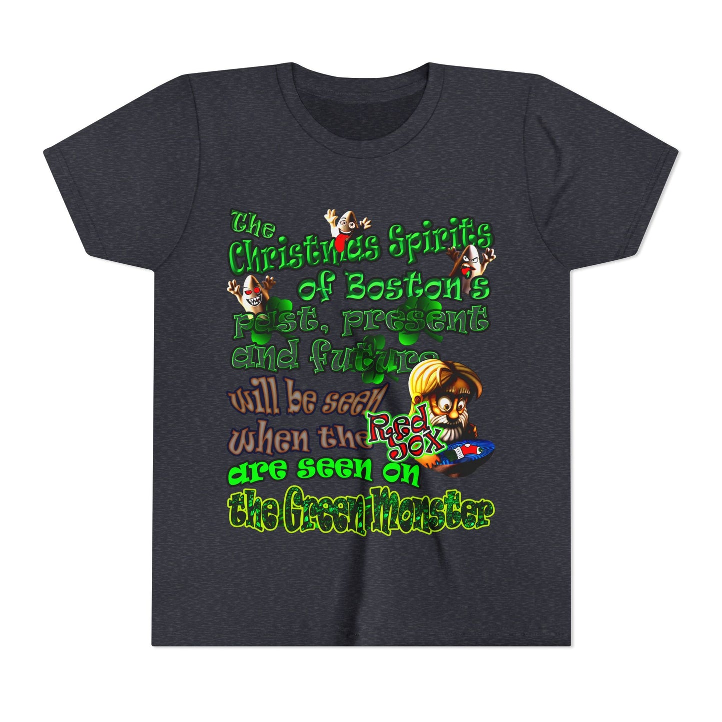 christmas spirits of boston - Youth Short Sleeve Tee