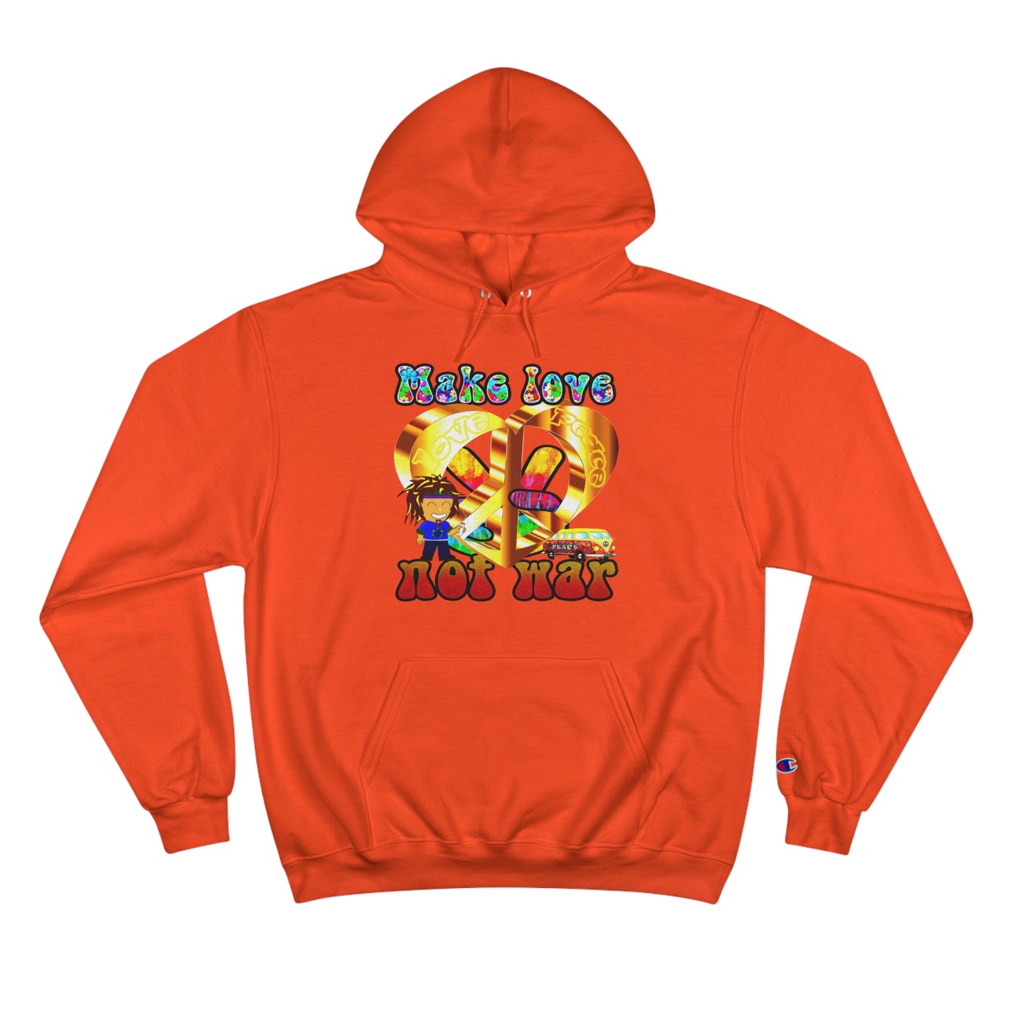 love peace - Champion Hoodie