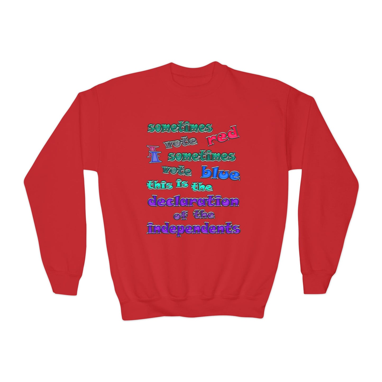 declaration of the independents - Youth Crewneck Sweatshirt