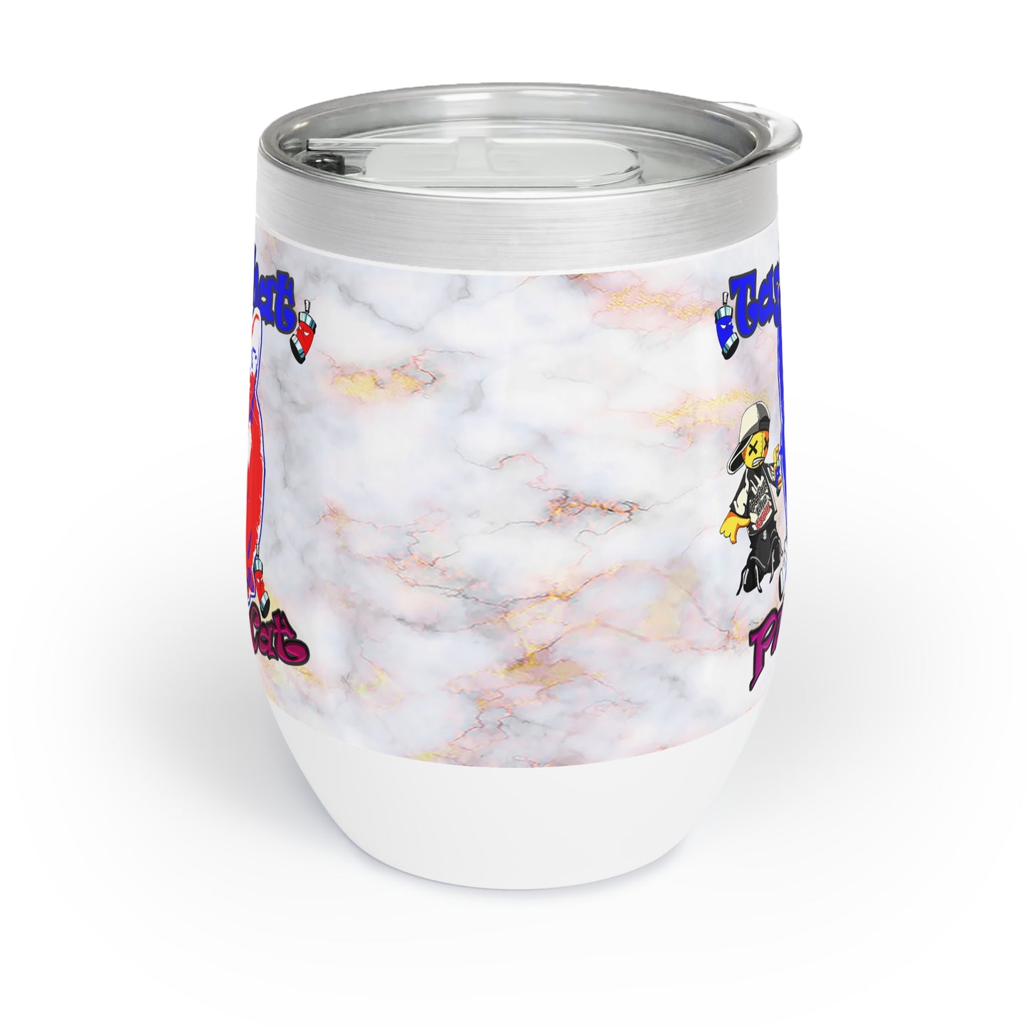 tag that - Chill Wine Tumbler (white marble)