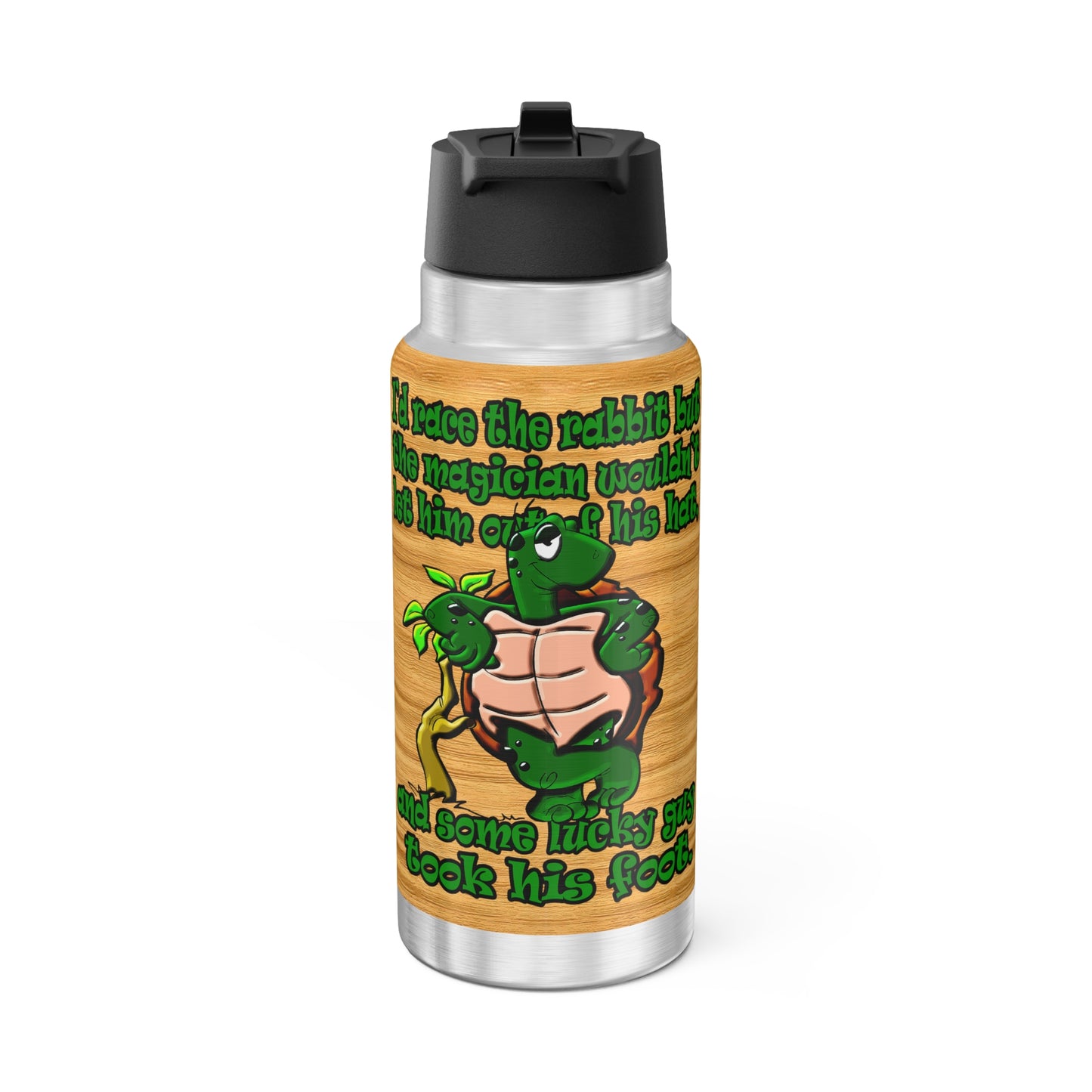 turtle race - Gator Tumbler, 32oz (butterscotch wood finish)
