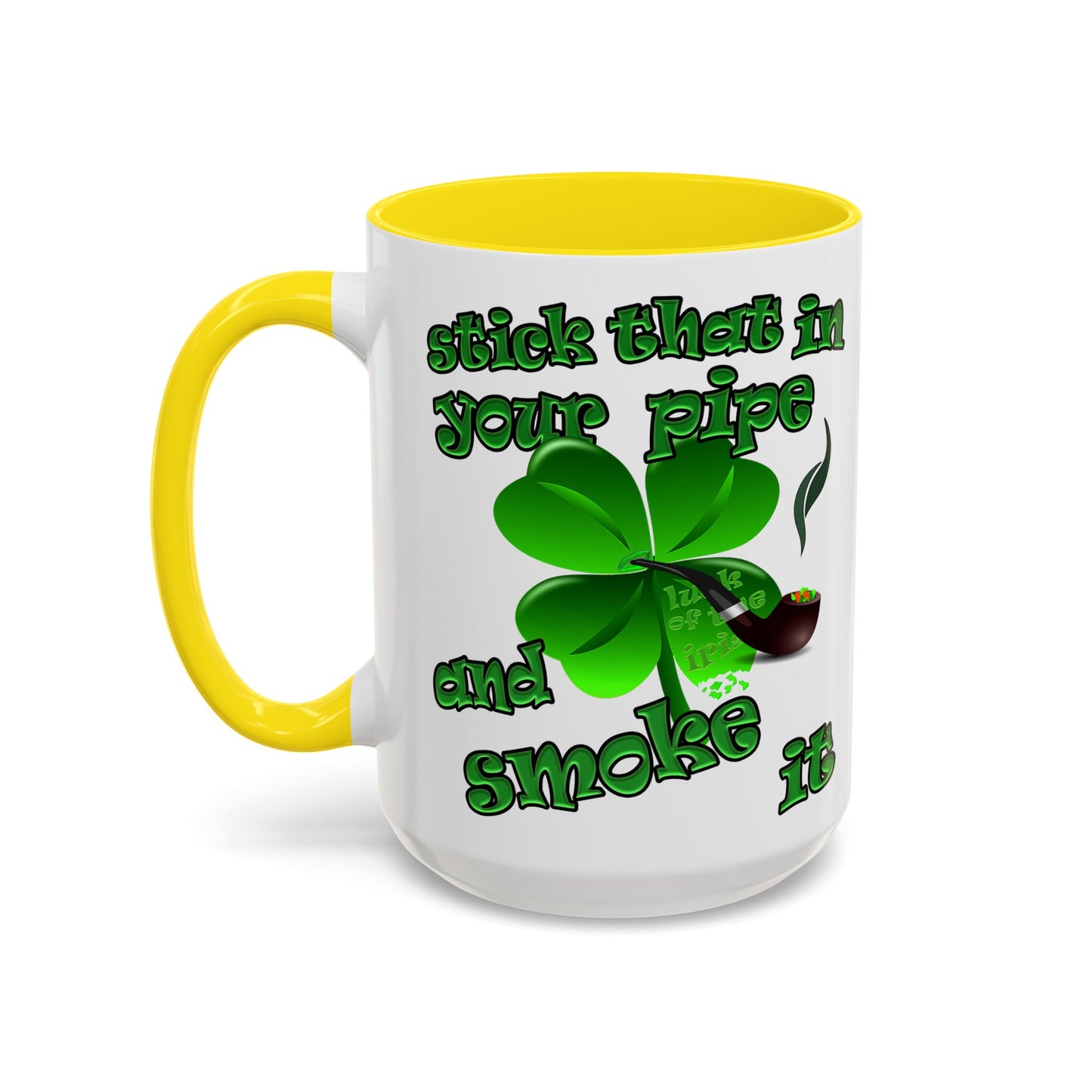 celtics logo - Accent Mug (white)