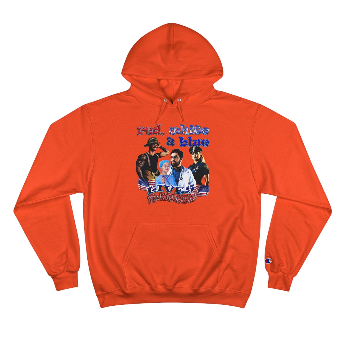 rw&b lives matter - Champion Hoodie