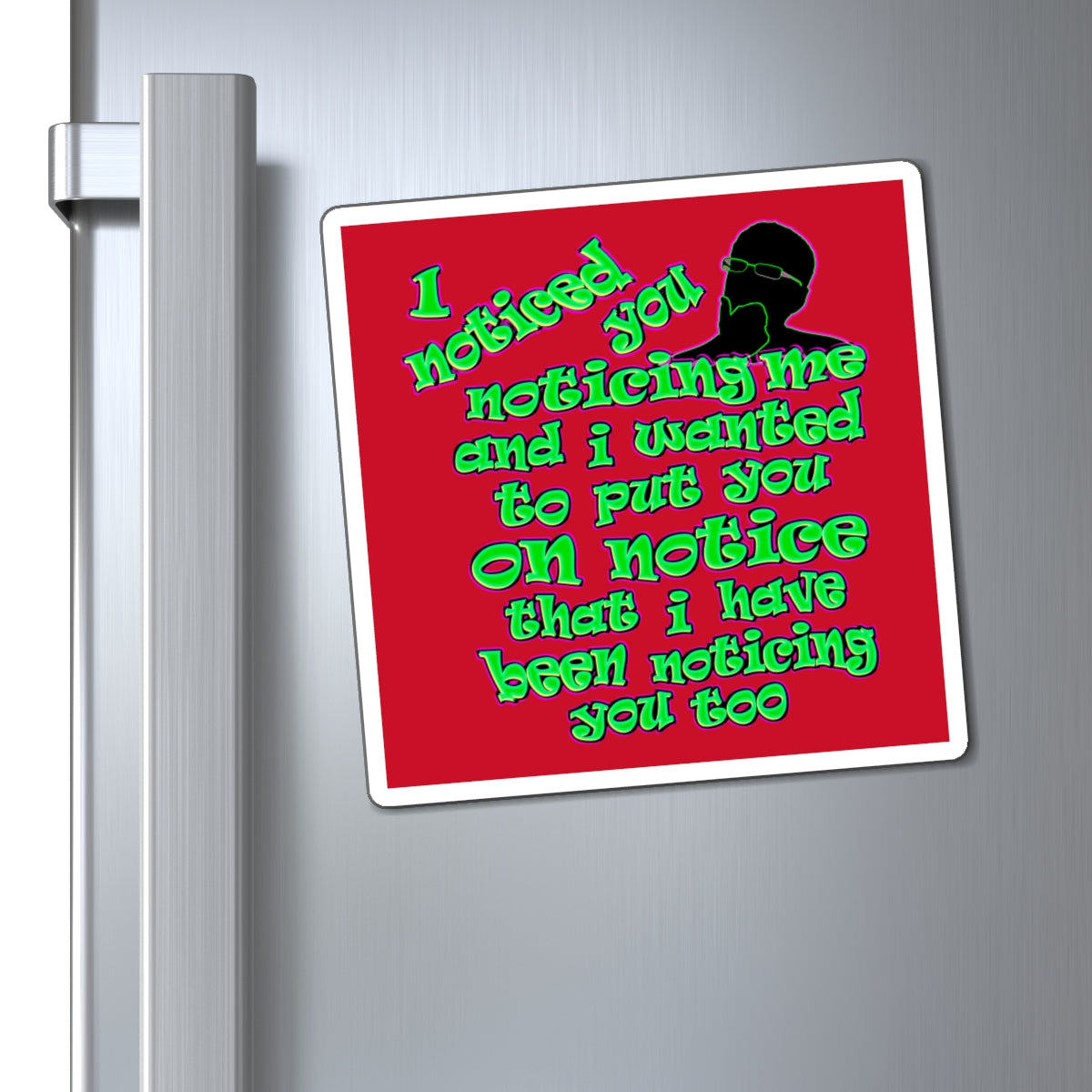 noticed you noticing - Magnets - (dark red)