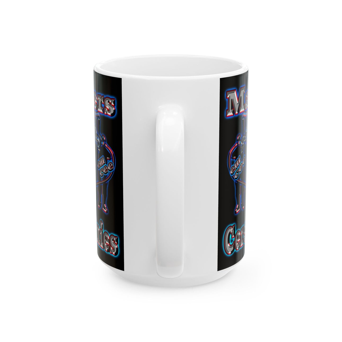 em cee squared - White Mug (black)