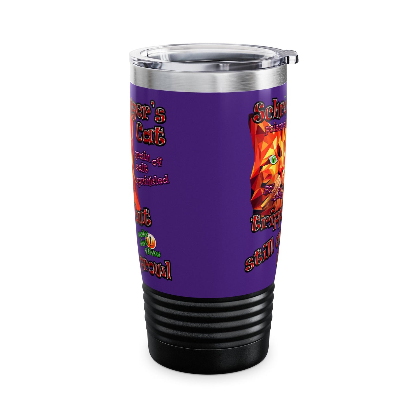 schrodinger's cat - Ringneck Tumbler, 20oz (purple)