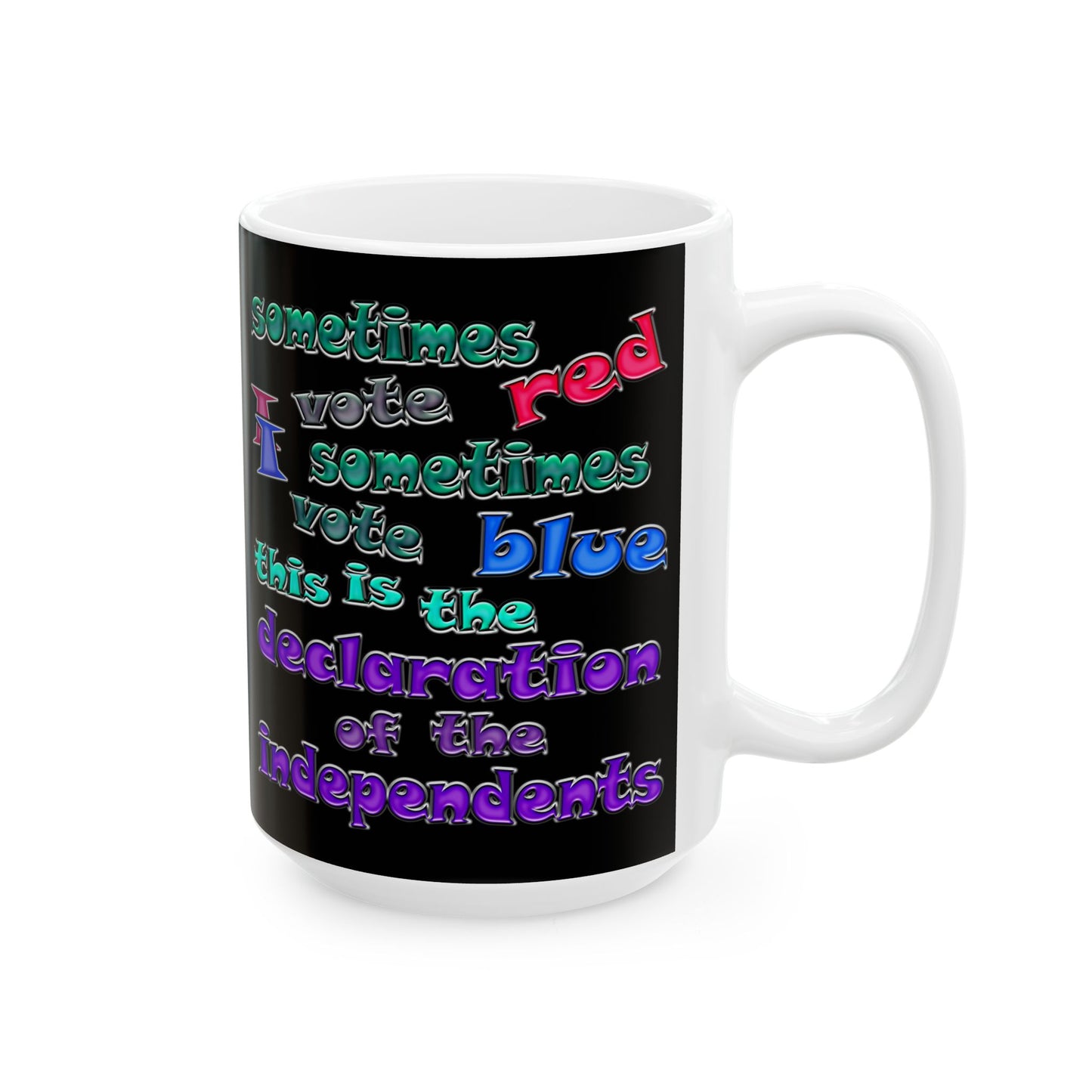 declaration of the independents - White Mug (black)