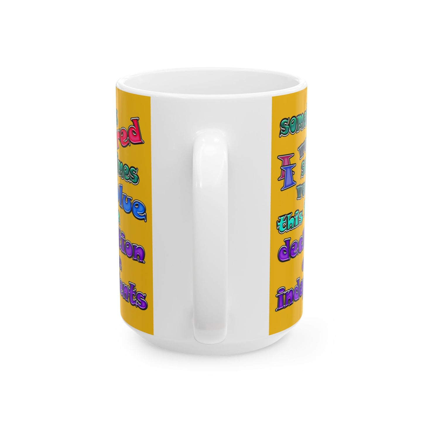 declaration of the independents - White Mug (yellow)