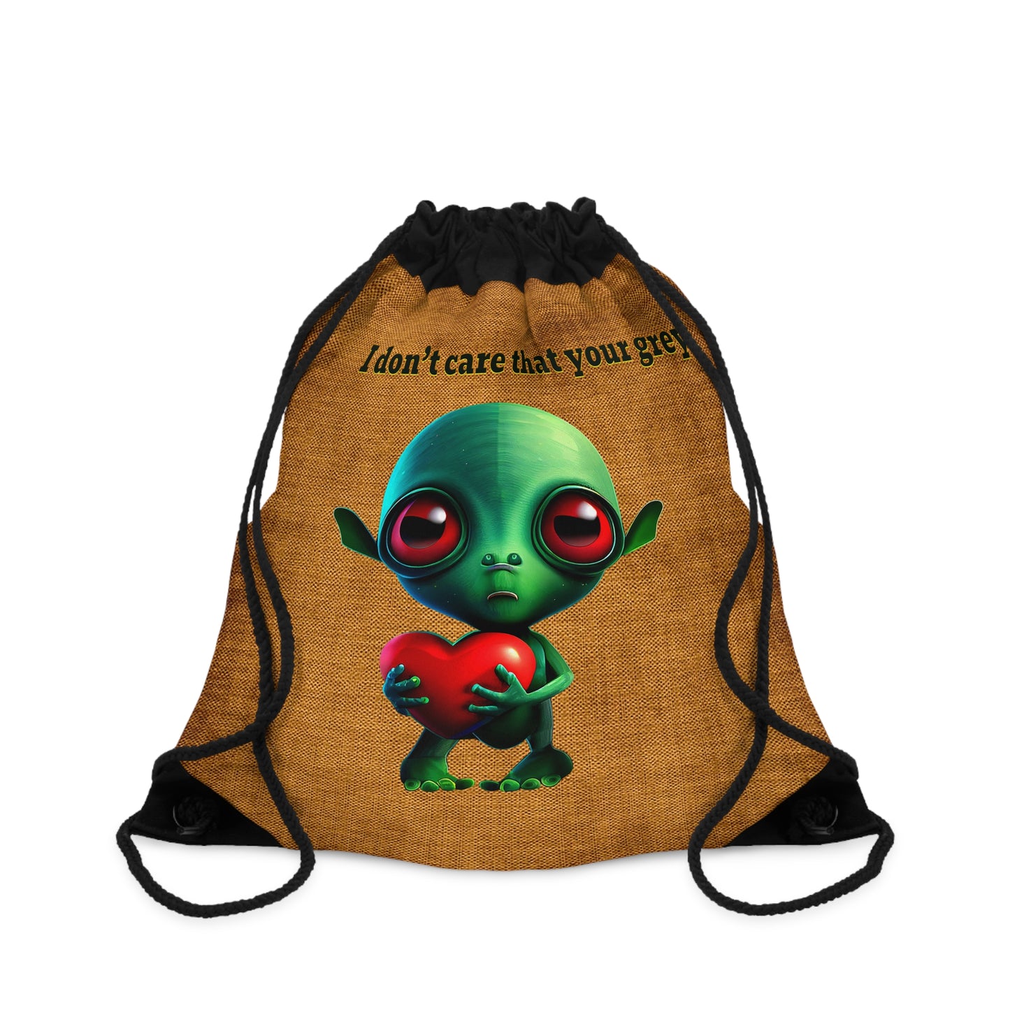 I don't care that your grey - Drawstring Bag (dichromatic brown papyrus)