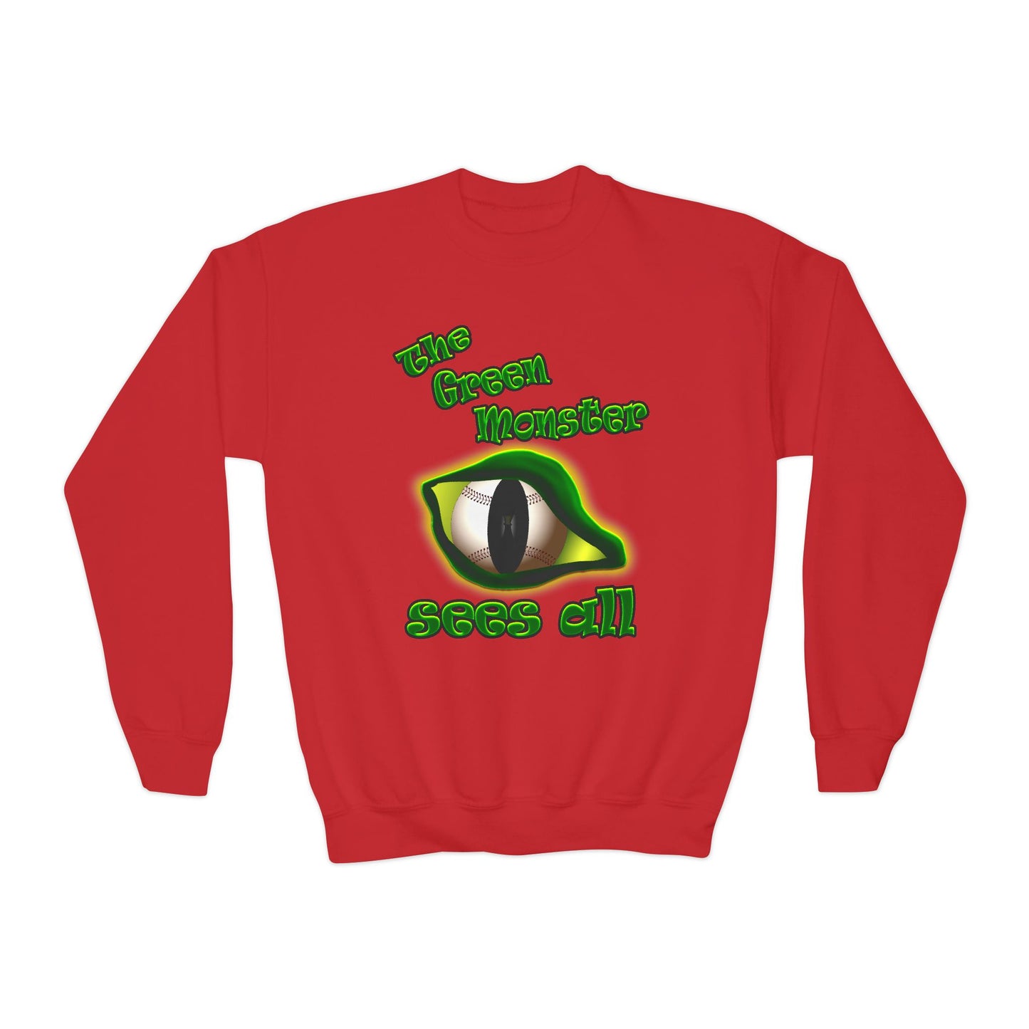 green monster - Youth Crewneck Sweatshirt