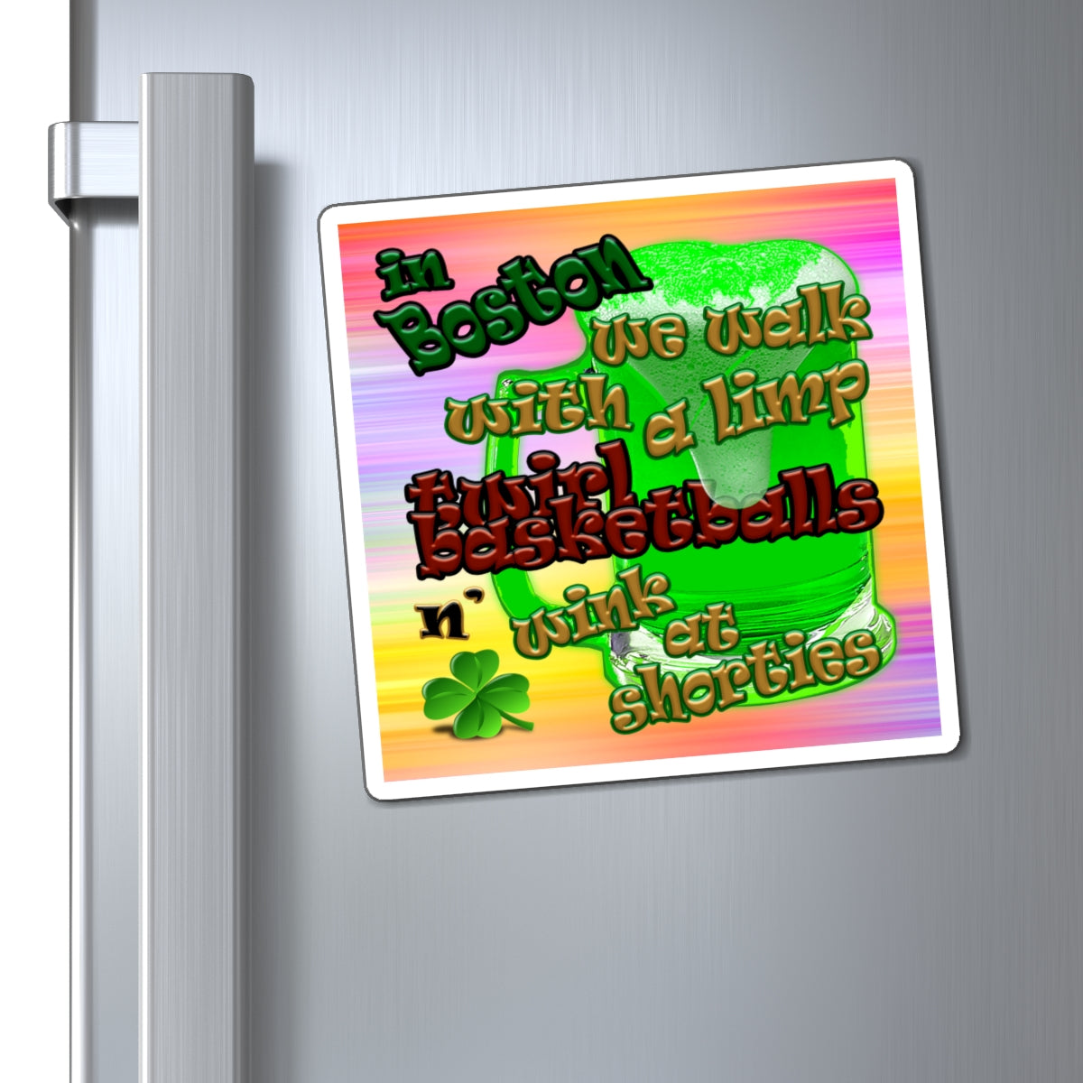 celtics logo - Magnets - (color blur)