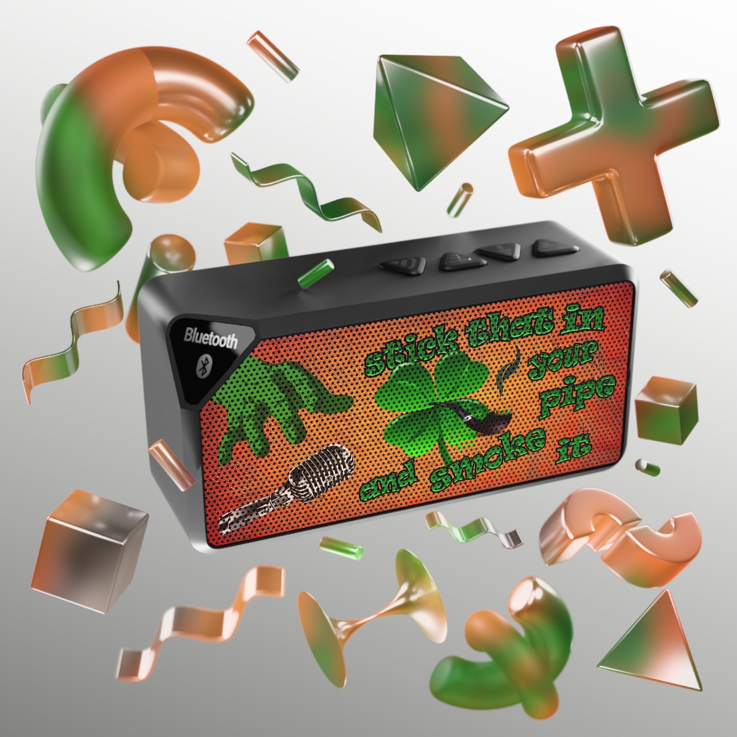 stick that in your pipe and smoke it - Jabba Bluetooth Speaker (burnt orange)