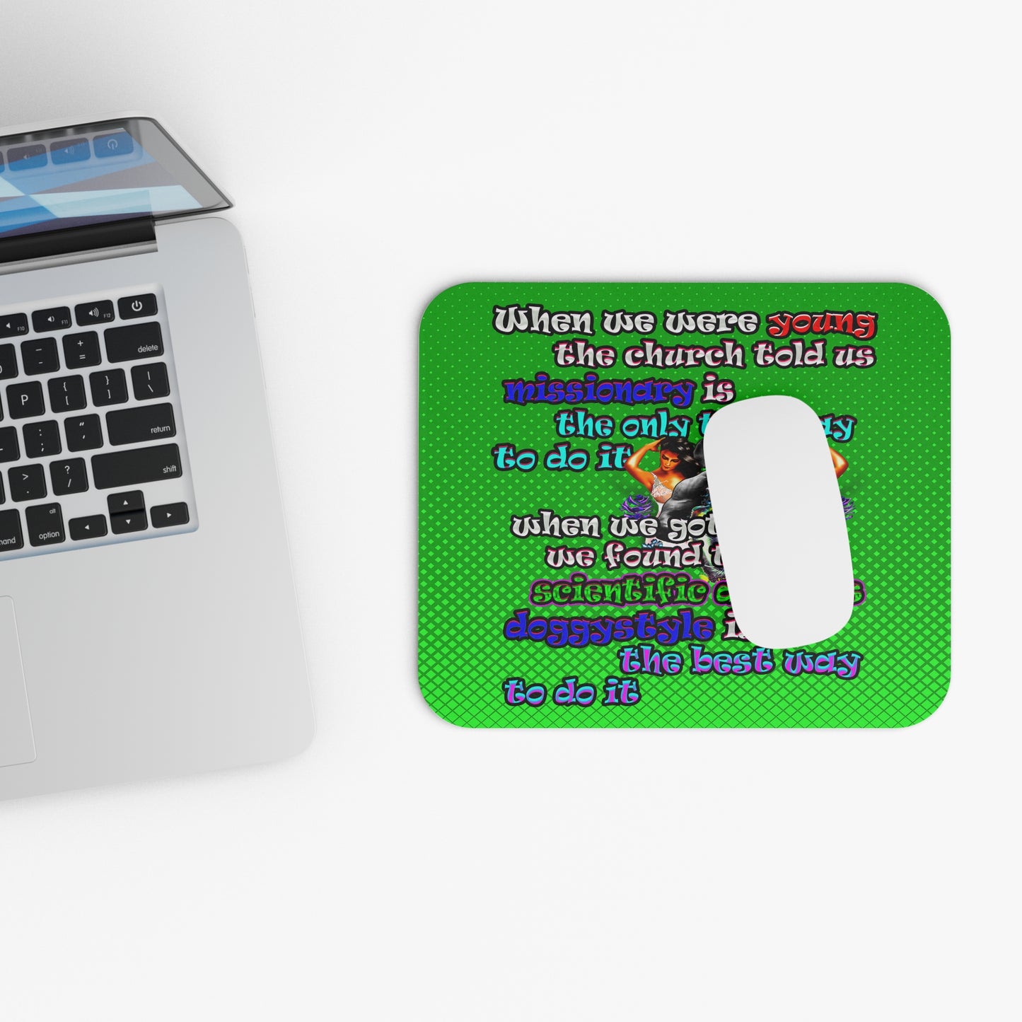 doggystyle - Mouse Pad (Rectangle) (logo green)