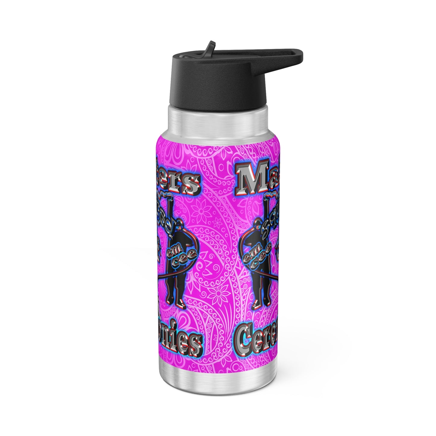 em cee squared - Gator Tumbler, 32oz (pink swirl)