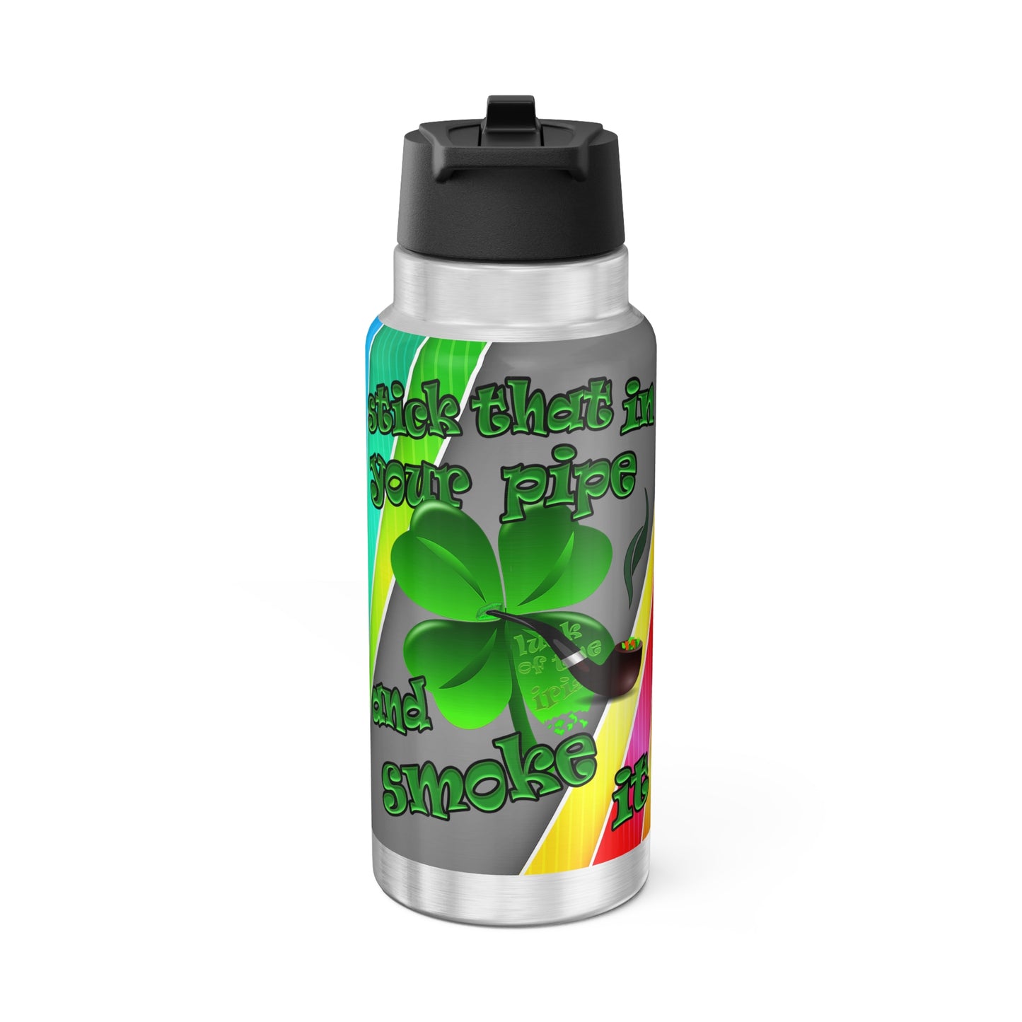 celtics logo - Gator Tumbler, 32oz (rainbow split)