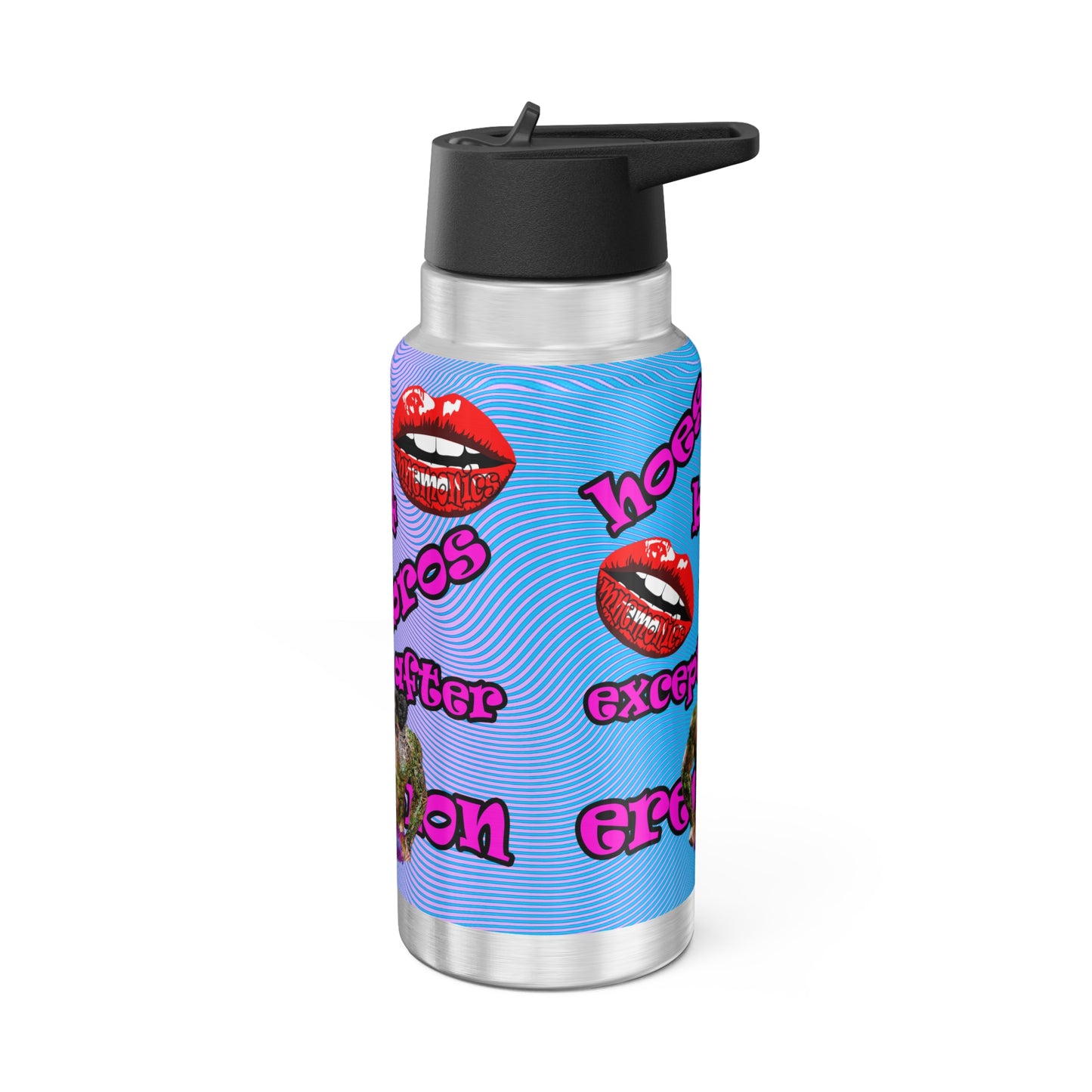 hoes b4 bros - Gator Tumbler, 32oz (light blue-purple wave)