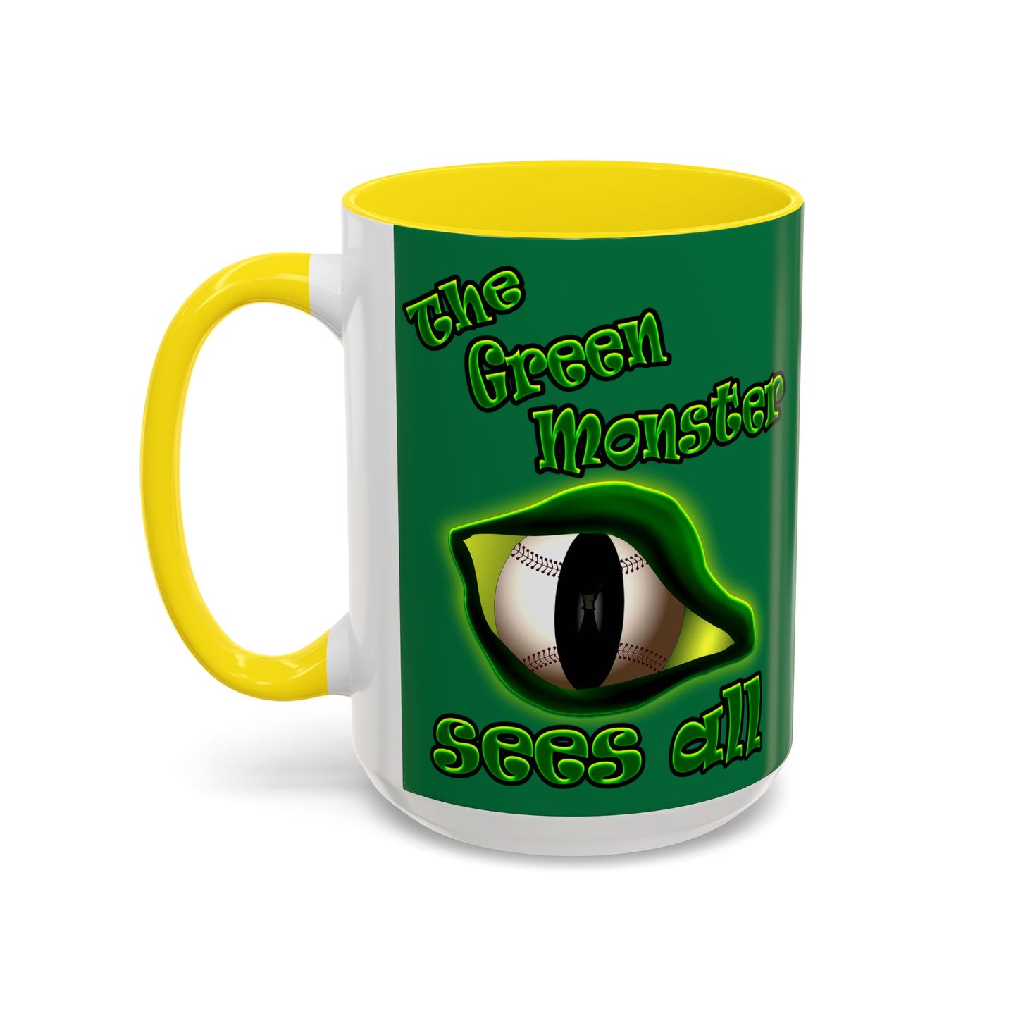 green monster - Accent Mug (dark green)