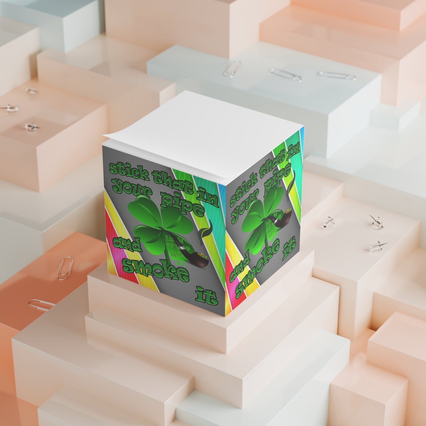 stick that in your pipe and smoke it - note cube (rainbow split)