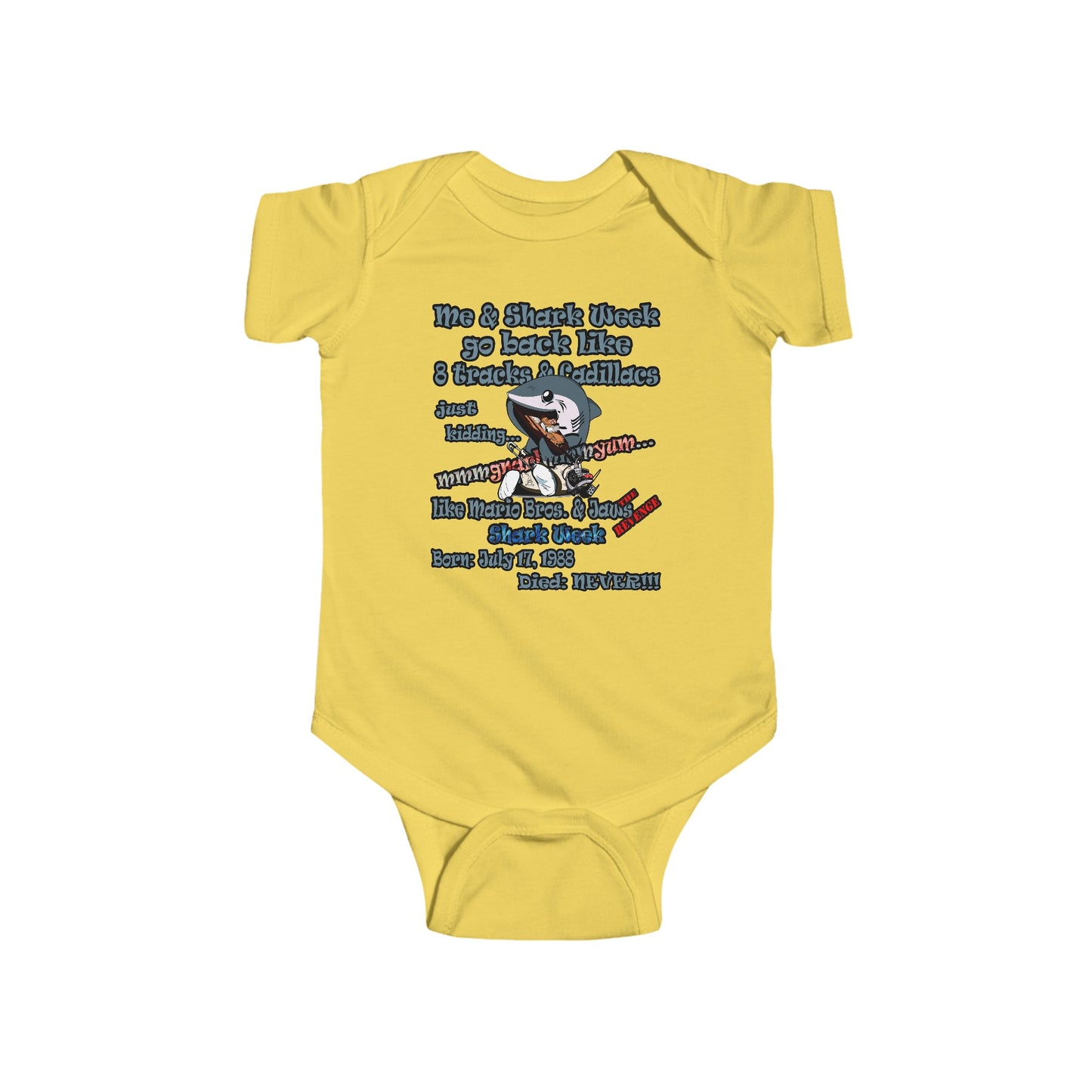 shark week - Infant Fine Jersey Bodysuit
