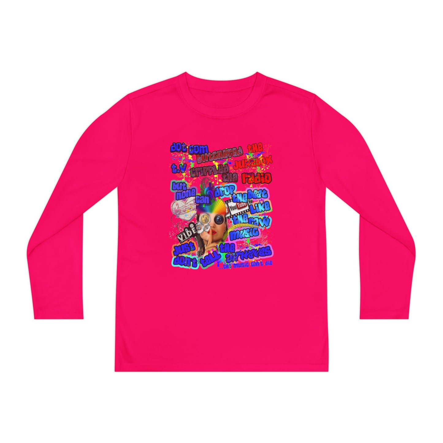 drop the beat - Youth Long Sleeve Competitor Tee