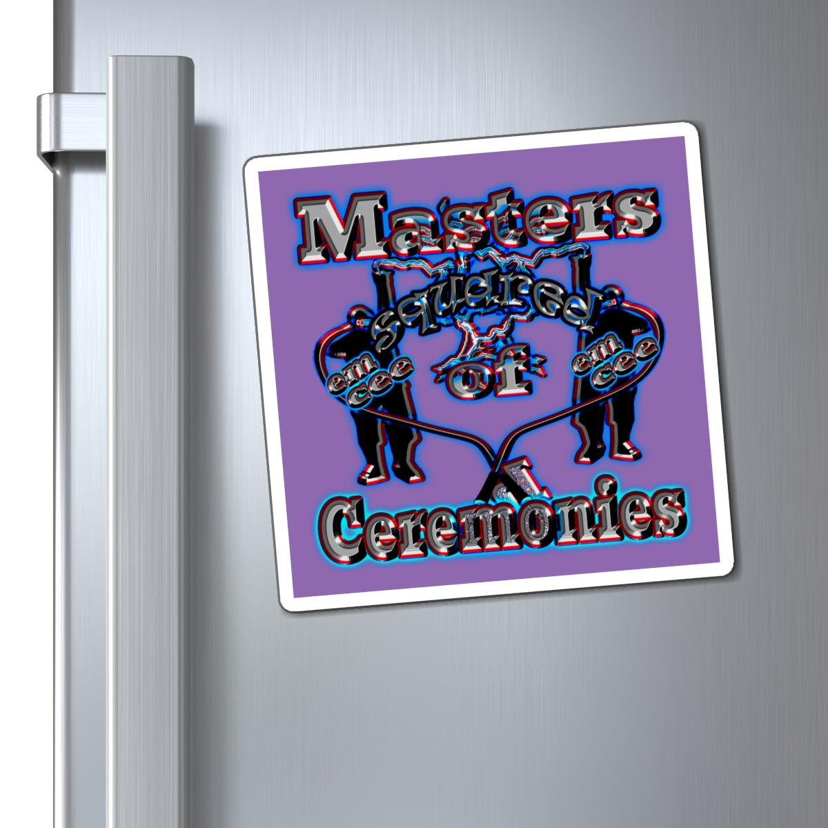 em cee squared - Magnets - (light purple)