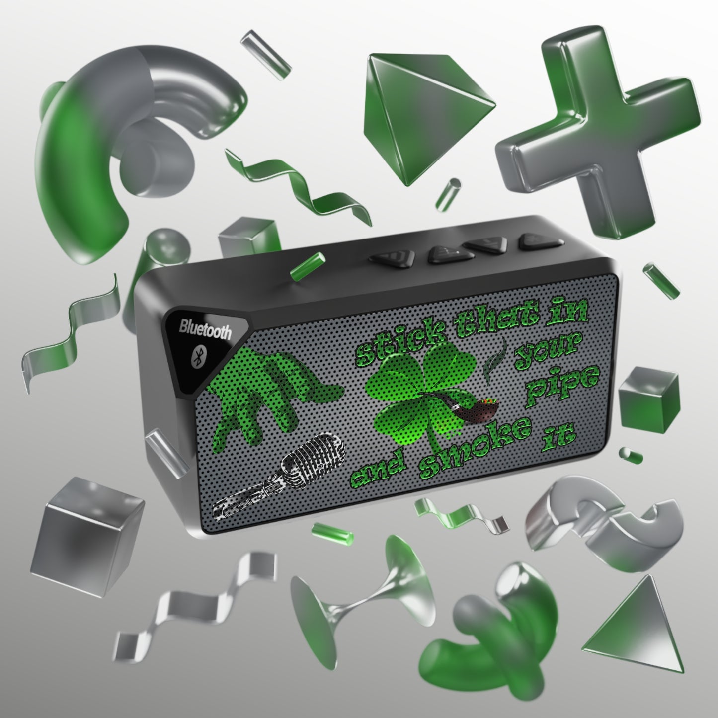 stick that in your pipe and smoke it - Jabba Bluetooth Speaker (grey-light grey)