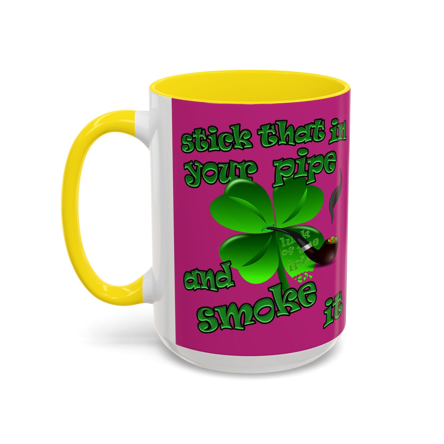 celtics logo - Accent Mug (pink)