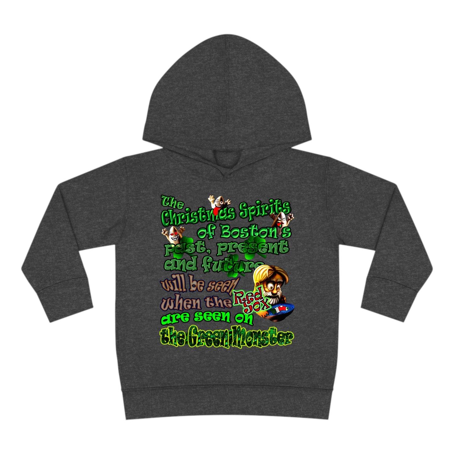 christmas spirits of boston - Toddler Pullover Fleece Hoodie