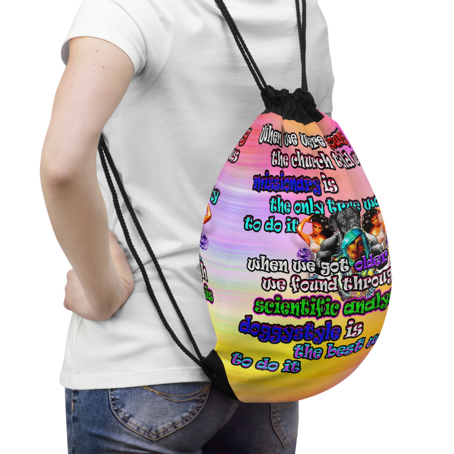 doggystyle - Drawstring Bag (color blur)