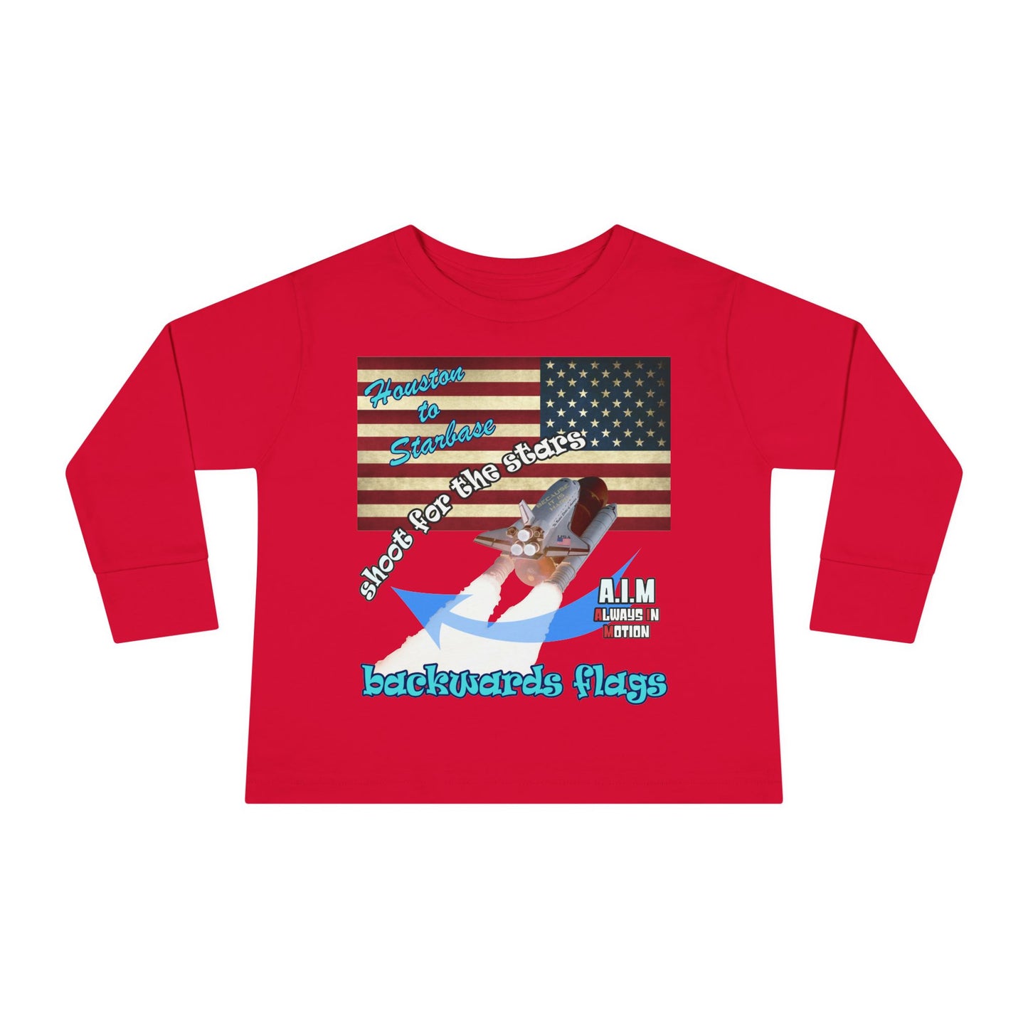 shoot for the stars - Toddler Long Sleeve Tee