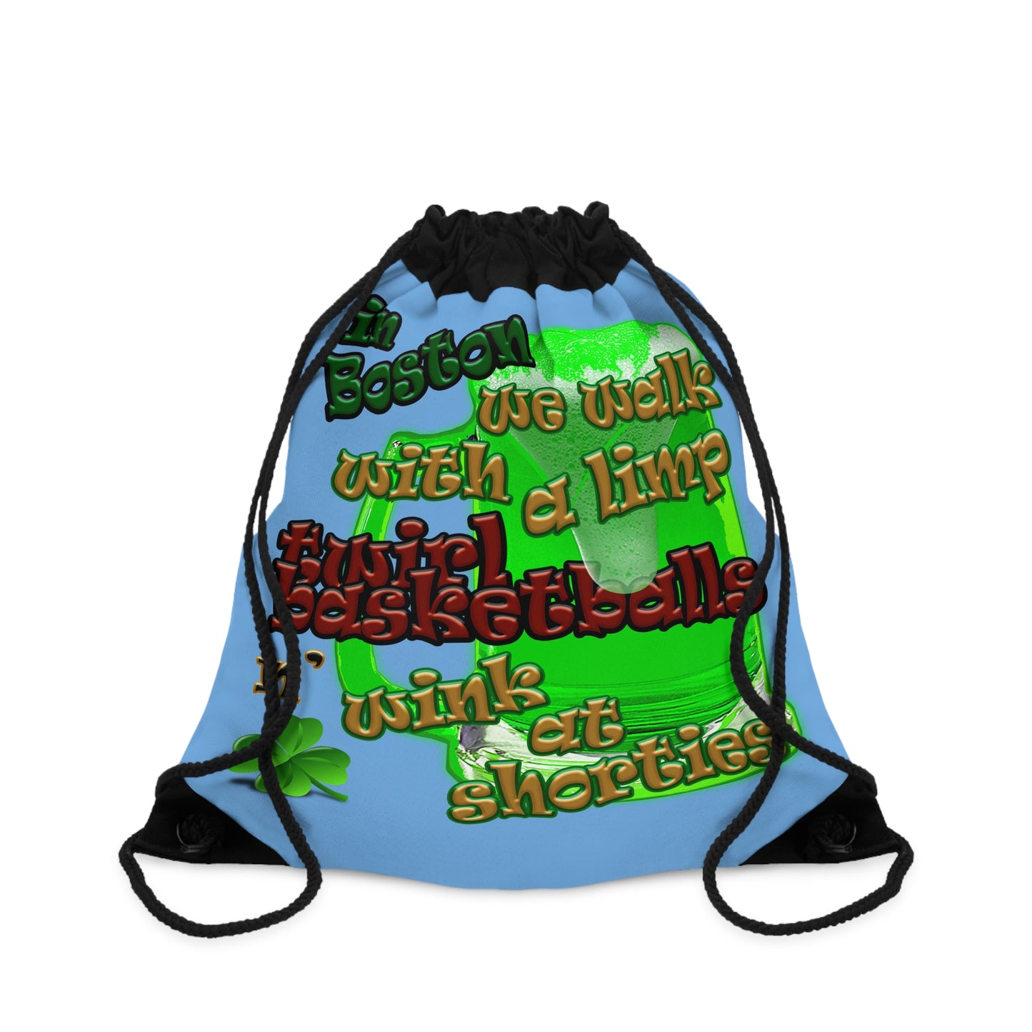 celtics logo - Drawstring Bag (light blue)