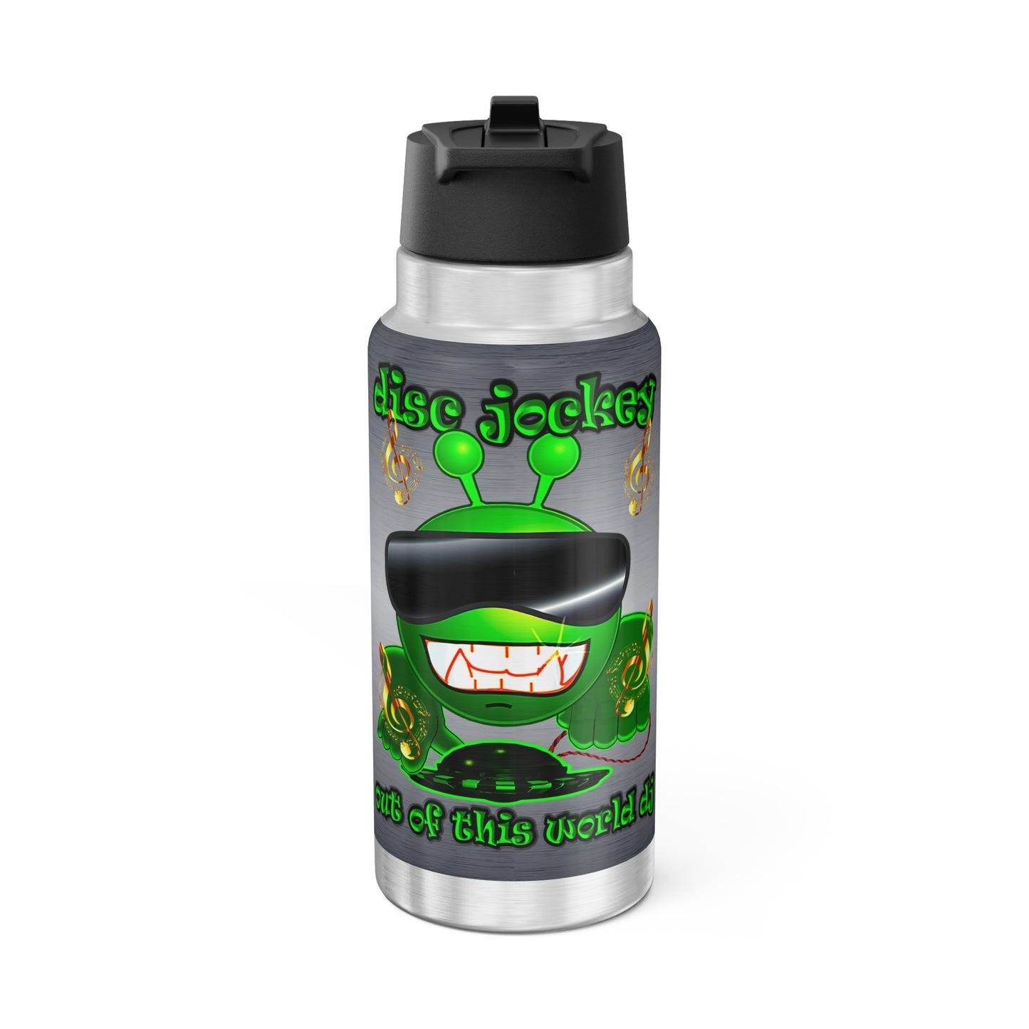 disc jockey - Gator Tumbler, 32oz (brushed nickel)