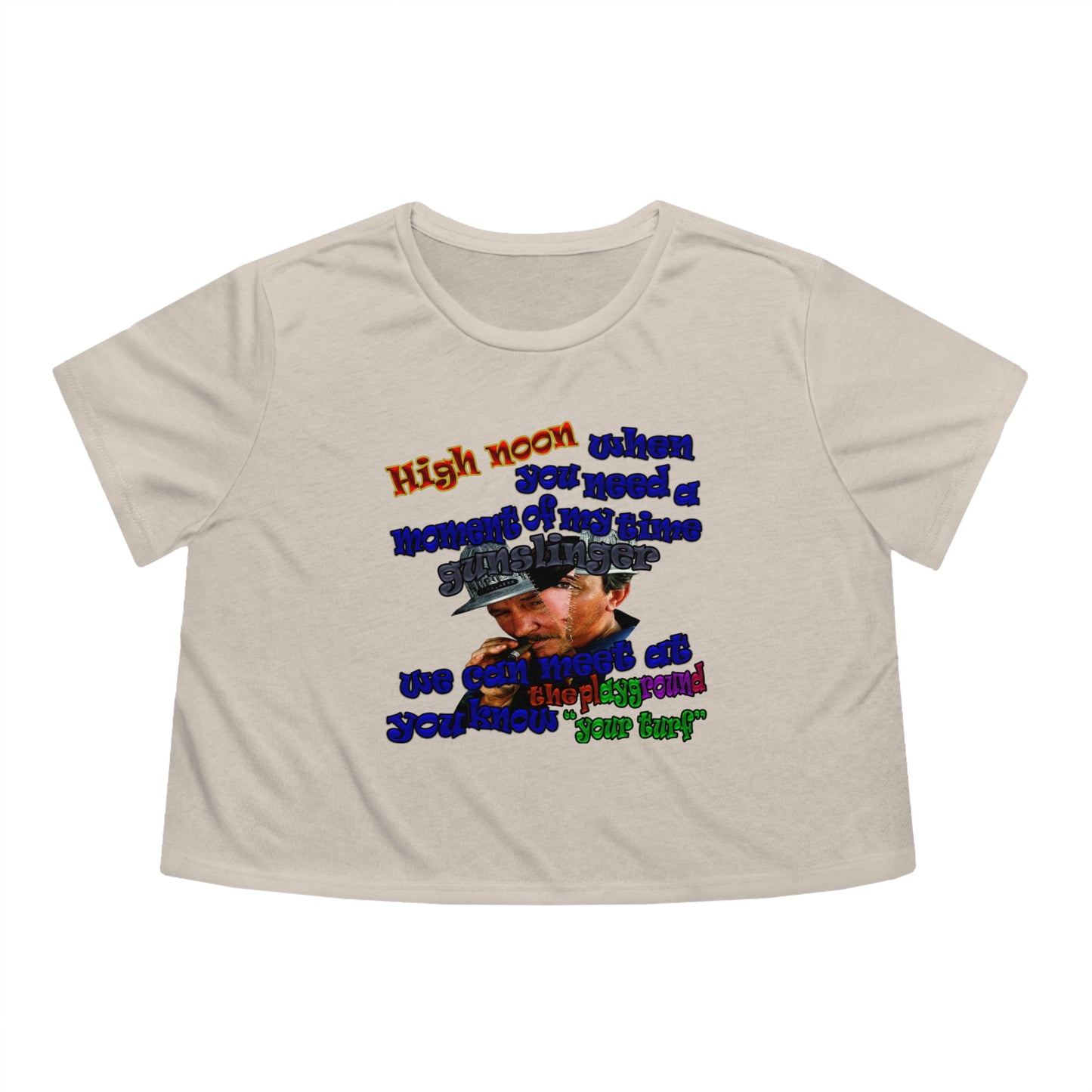high noon - Women's Flowy Cropped Tee