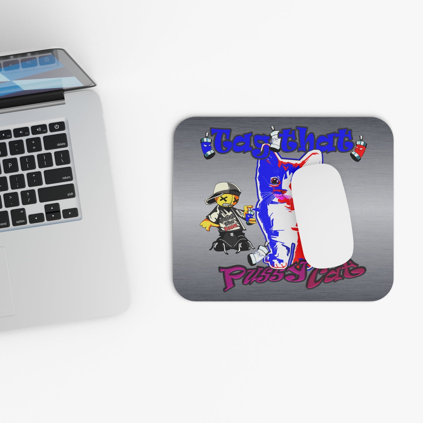 tag that - Mouse Pad (Rectangle) (brushed nickel)