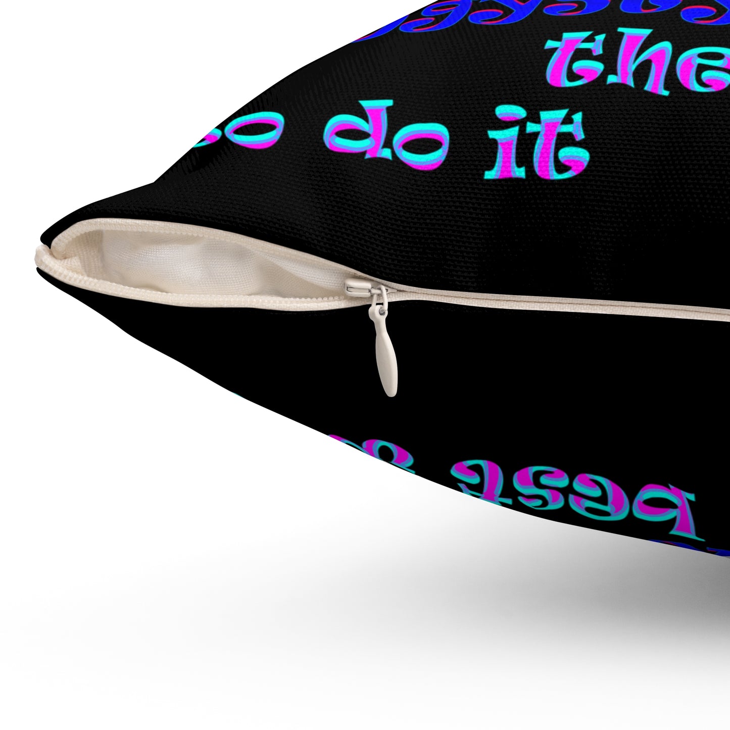 doggystyle - Spun Polyester Square Pillow - (black)
