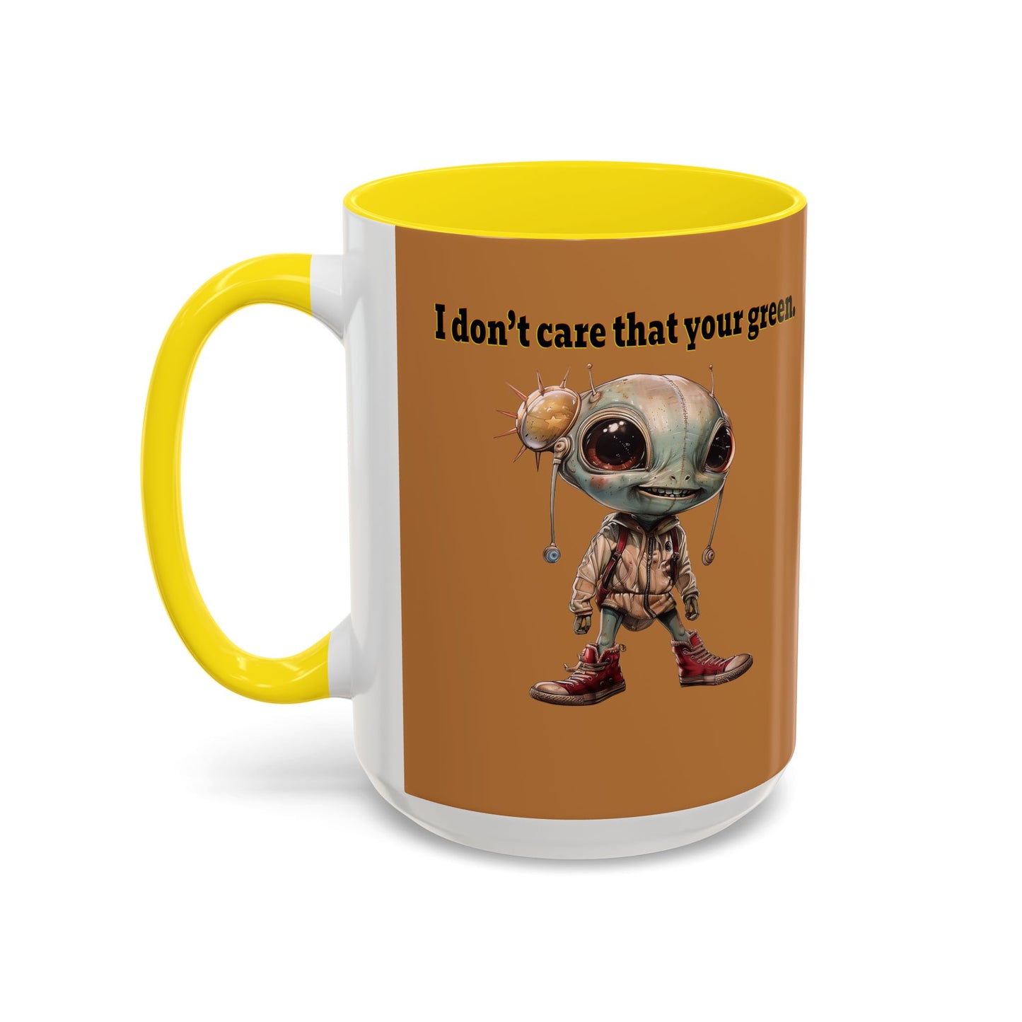 I don't care that your grey - Accent Mug (light brown)