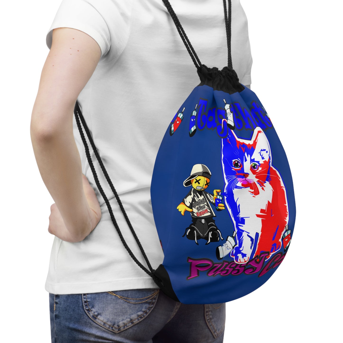 tag that - Drawstring Bag (dark blue)