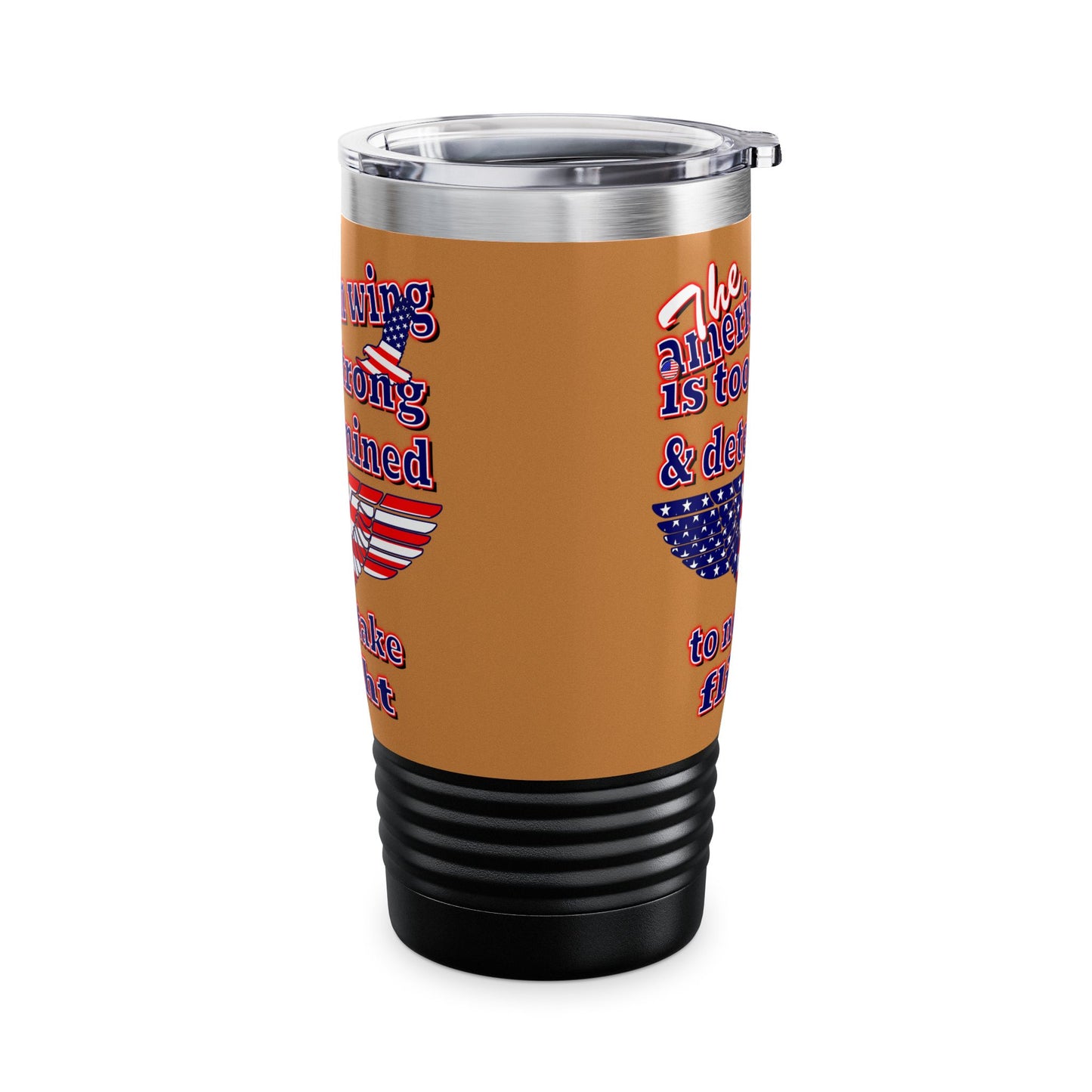 american wing - Ringneck Tumbler, 20oz (light brown)