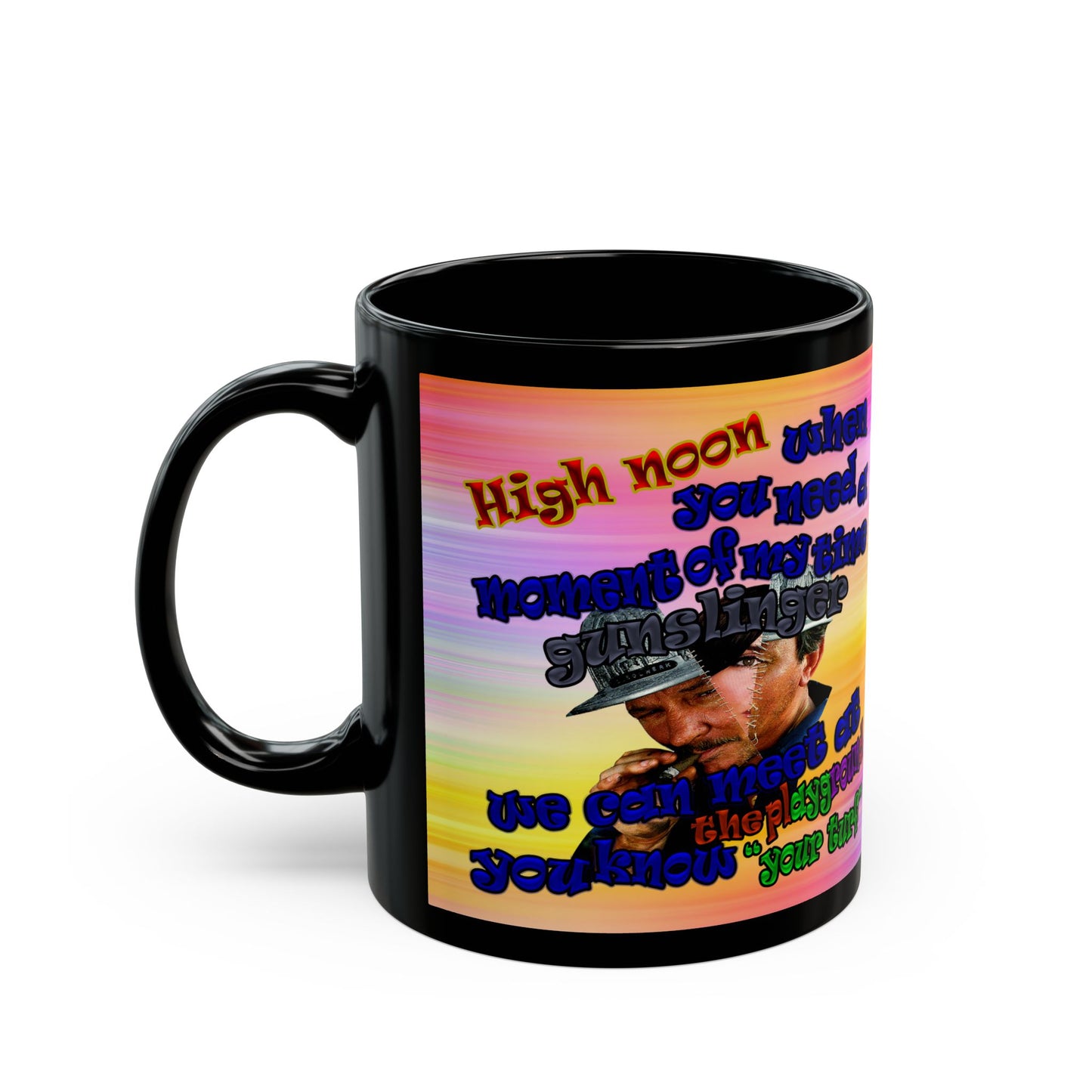 high noon - Black Mug (color blur)